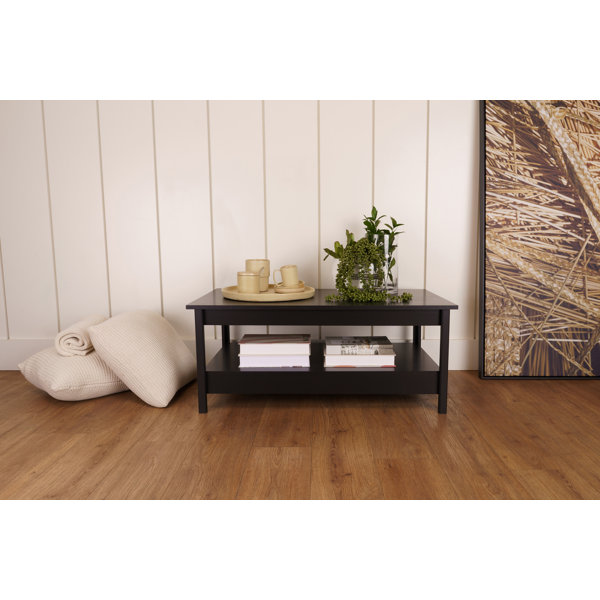 Ebern Designs Table basse à 4 pieds avec rangement Balie Wayfair Canada